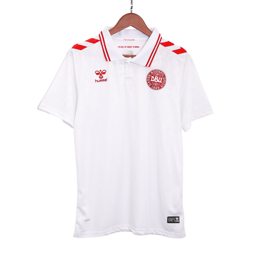 Højlund #9 Denmark Away Jersey Euro 2024