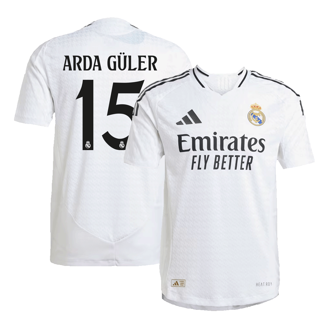 ARDA GÜLER #15 Real Madrid Home Match Jersey 2024/25