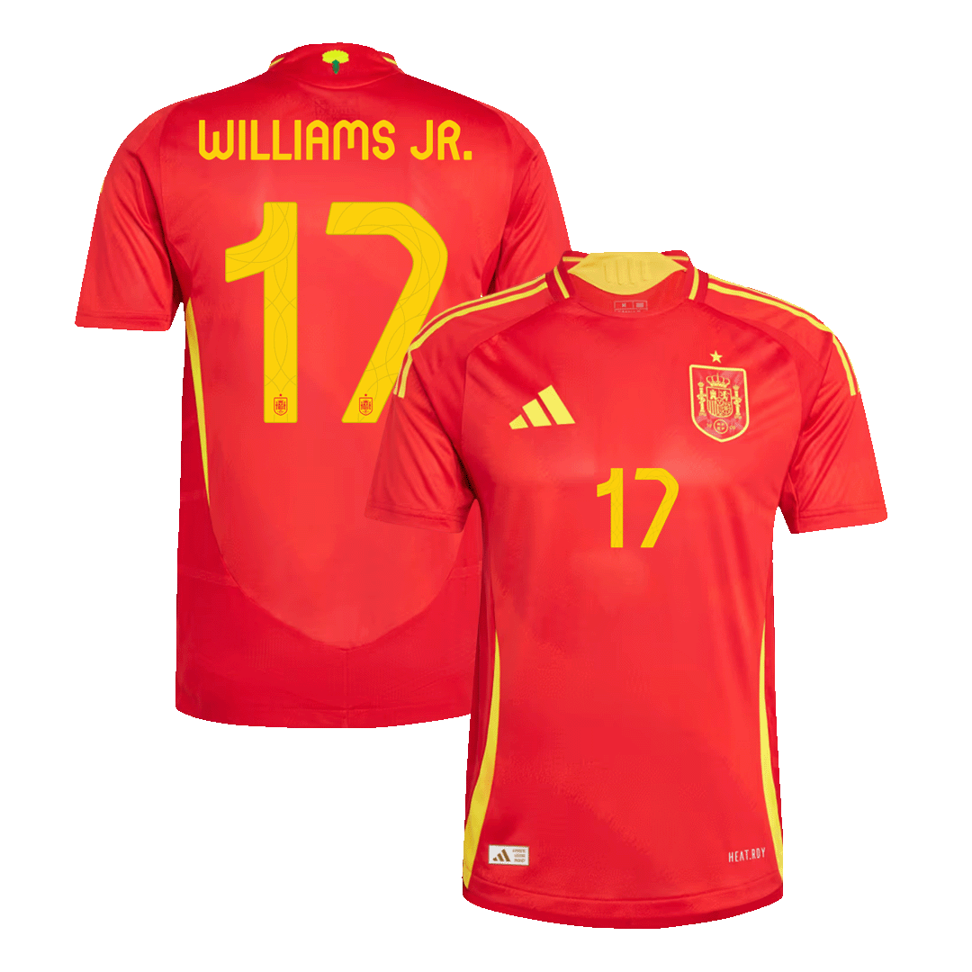 WILLIAMS JR. #17 Spain Home Jersey Player Version Euro 2024