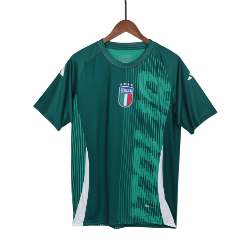 Italy Pre-Match Jersey Green Euro 2024