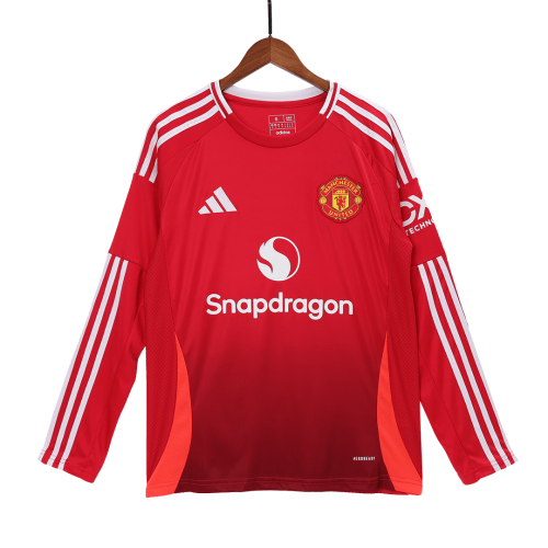 Manchester United Home Long Sleeve Jersey 2024/25