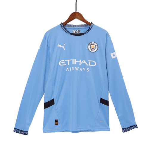 Manchester City Home Long Sleeve Jersey 2024/25