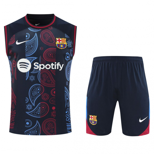 Barcelona Sleeveless Training Kit Black 2024/25