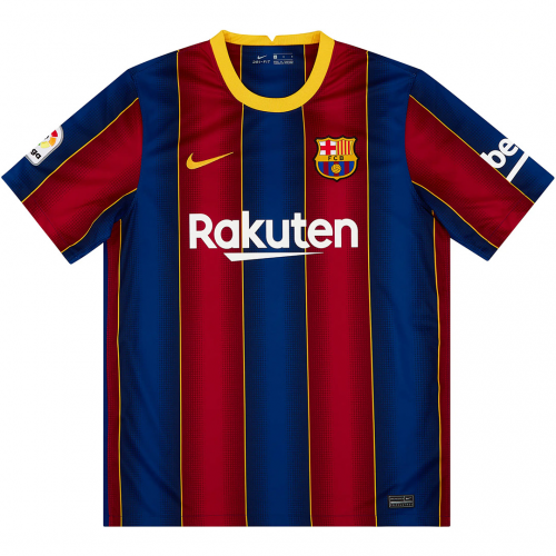 Messi #10 Retro Barcelona Home Jersey 2020/21