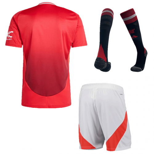 [Super Replica] Manchester United Home Full Kit(Jersey+Shorts+Socks) 2024/25