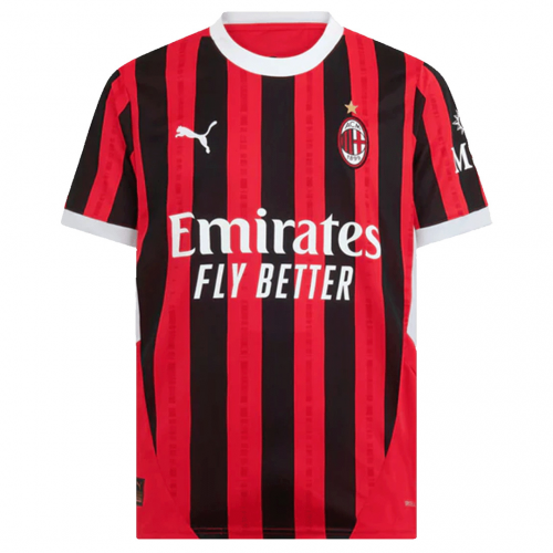 RAFA LEÃO #10 AC Milan Home Jersey 2024/25 - UCL Font