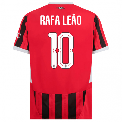 RAFA LEÃO #10 AC Milan Home Jersey 2024/25 - UCL Font