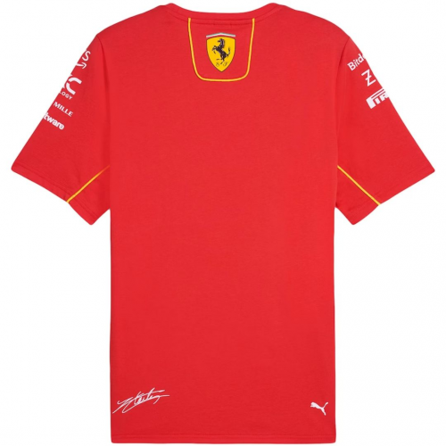 [Super Replica] Scuderia Ferrari F1 Racing Team Charles Leclerc Driver T-Shirt 2024