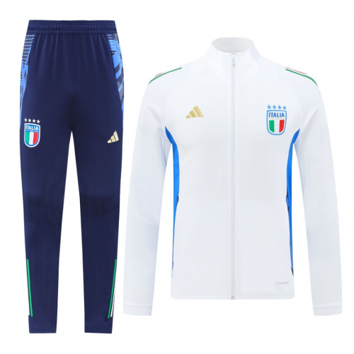 Italy Training Jacket Kit (Jacket+Pants) White 2024/25