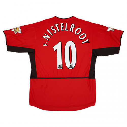 v.Nistelrooy #10 Manchester United Retro Home Jersey 2002/04