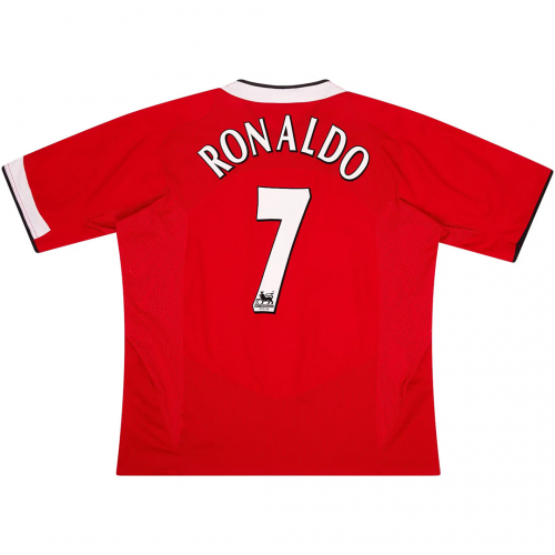 Ronaldo #7 Manchester United Retro Jersey Home 2004/06