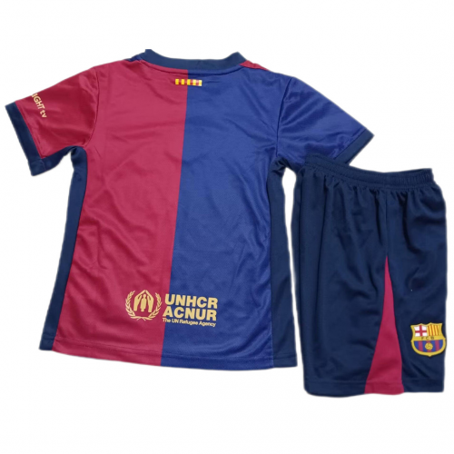 Kids Barcelona Home Kit Jersey+Short 2024/25