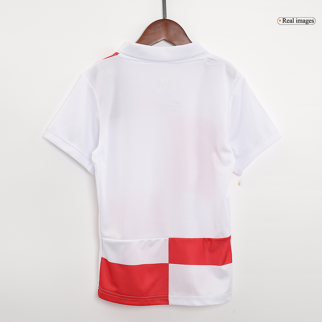 Kids Croatia Home Kit(Jersey+Shorts) Euro 2024