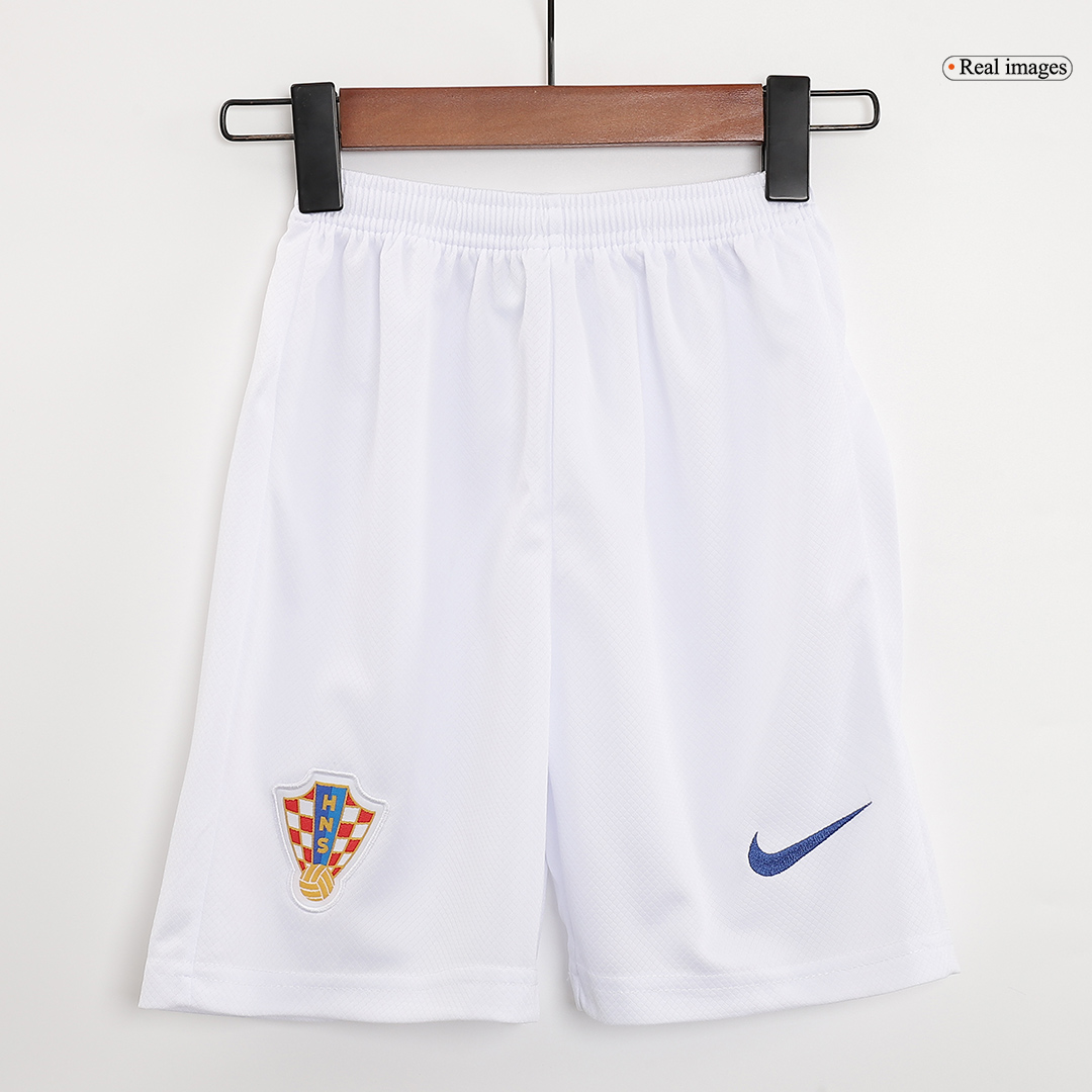 Kids Croatia Home Kit(Jersey+Shorts) Euro 2024