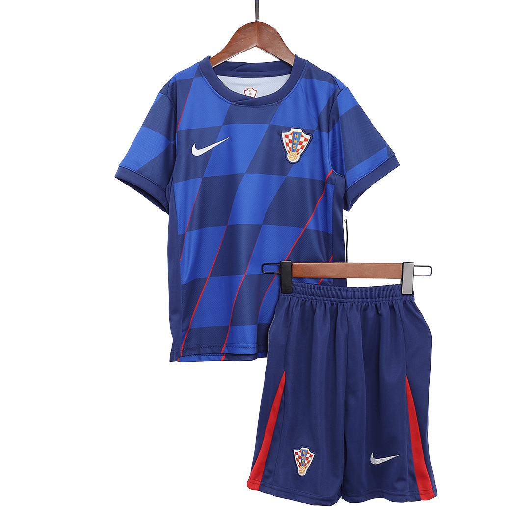 Kids Croatia Away Jersey Kit Euro 2024