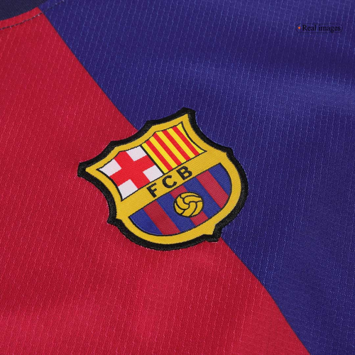 Kids Barcelona Home Spotify Logo Without Text Jersey Kit 2024/25