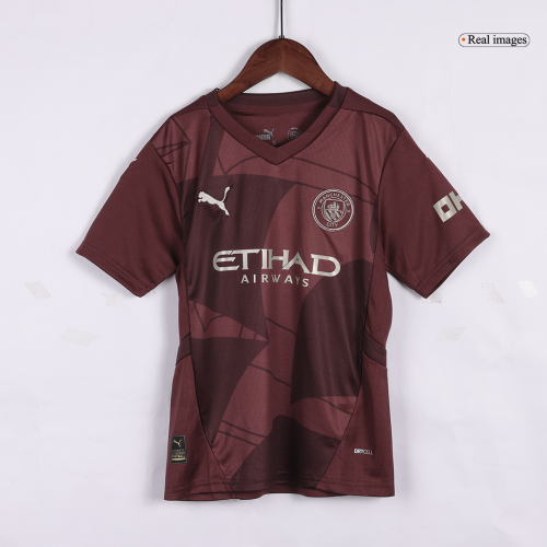 Kids Manchester City Third Jersey Kit 2024/25