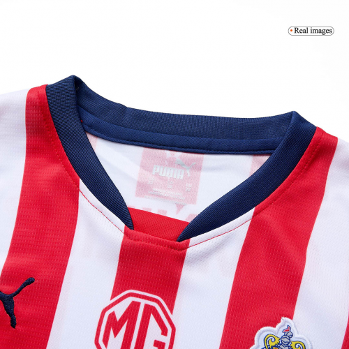 Kids Chivas Home Kit(Jersey+Shorts) 2024/25