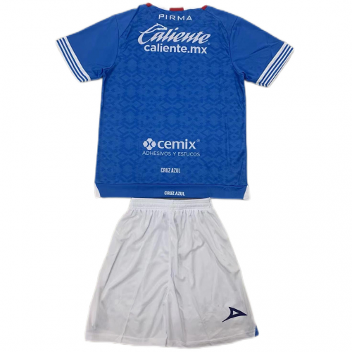 Kids Cruz Azul Home Kit(Jersey+Shorts) 2024/25