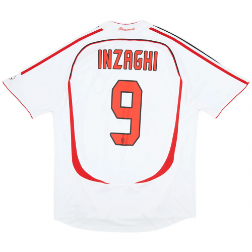 INZAGHI #9 Retro AC Milan UCL Final Away Jersey 2006/07