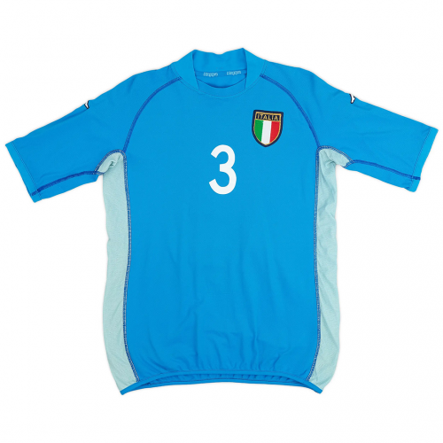 MALDINI #3 Retro Italy Home Jersey World Cup 2002