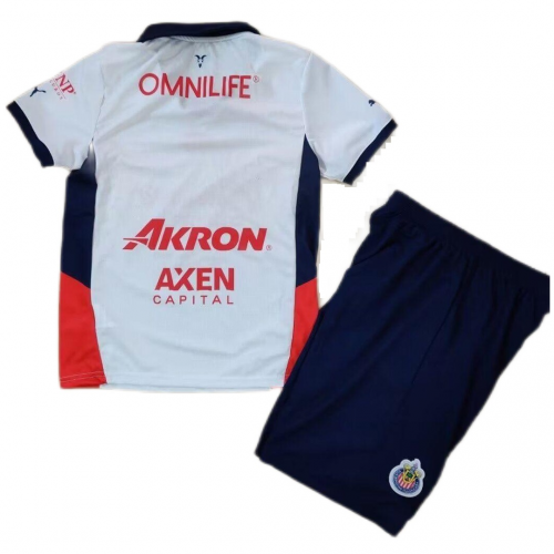 Kids Chivas Away Kit(Jersey+Shorts) 2024/25