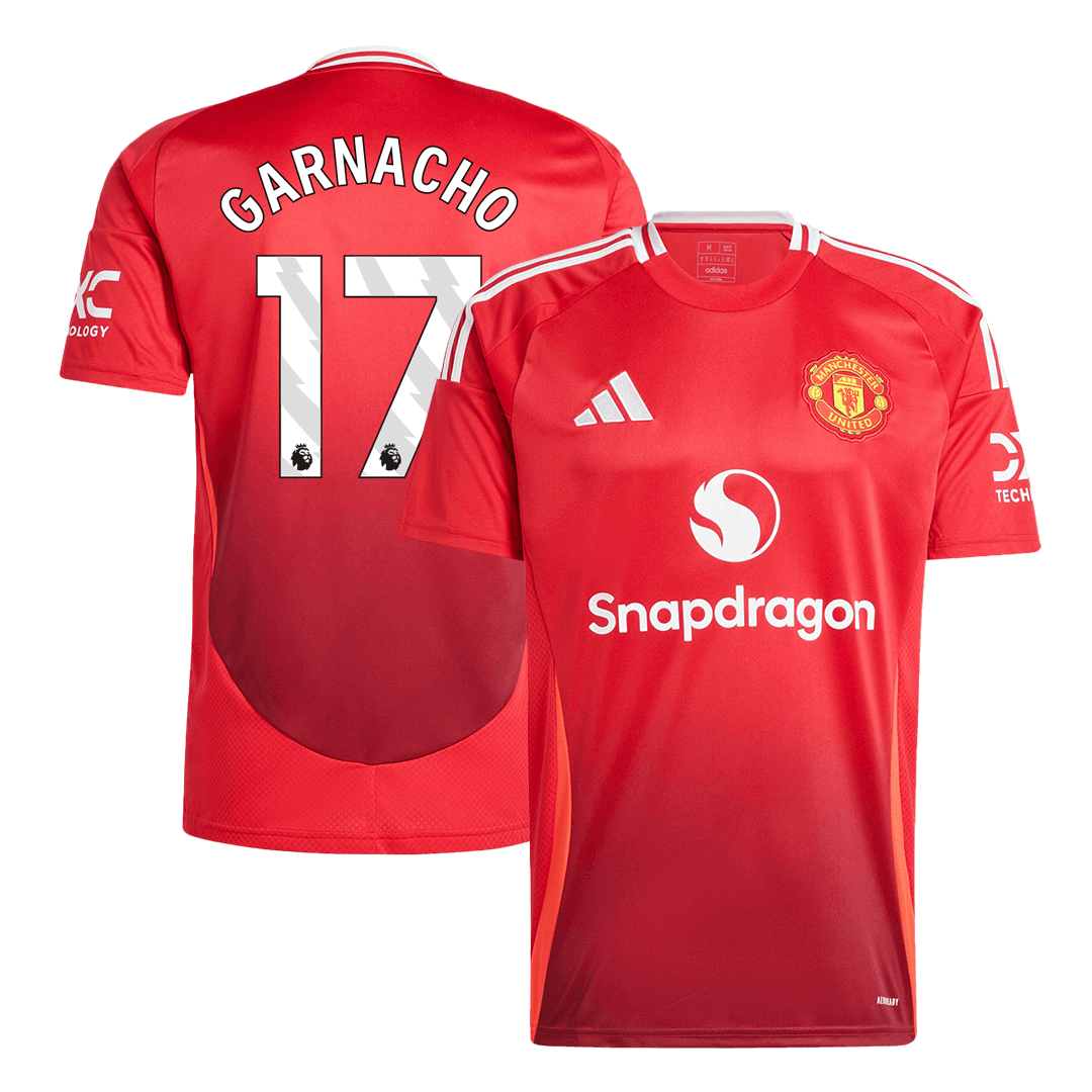 GARNACHO #17 Manchester United Home Jersey 2024/25