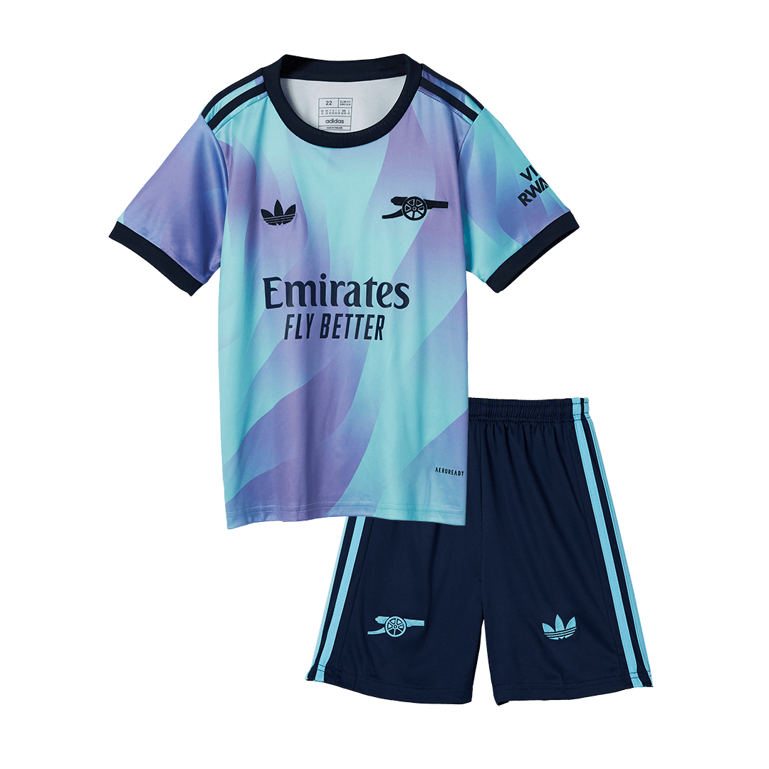 Kids Arsenal Third Full Kit(Jersey+Shorts+Socks) 2024/25