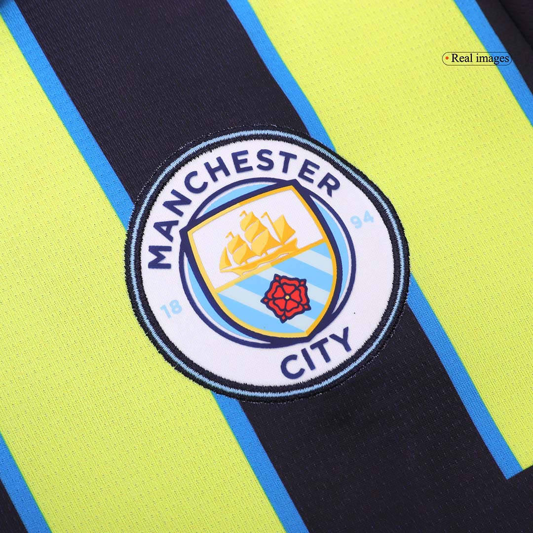 HAALAND #9 Manchester City Away Jersey 2024/25 - UCL Font