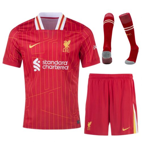 [Super Replica] Liverpool Home Full Kit Jersey+Shorts+Socks 2024/25