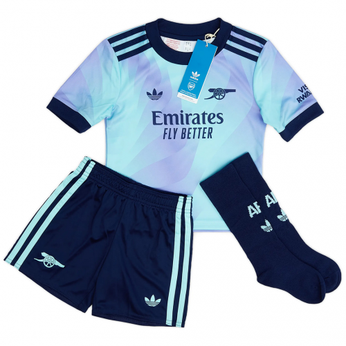 Kids Arsenal Third Full Kit Jersey Shorts Socks 2024 25 MineJerseys