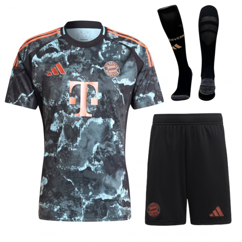 Bayern Munich Away Full Kit(Jersey+Shorts+Socks) 2024/25