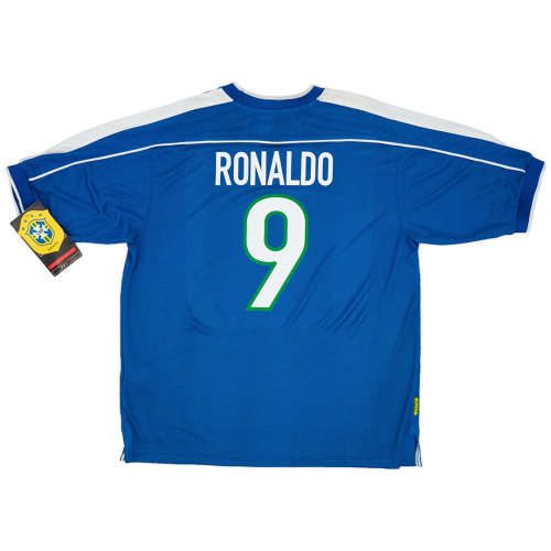 RONALDO #9 Retro Brazil Away Jersey World Cup 1998