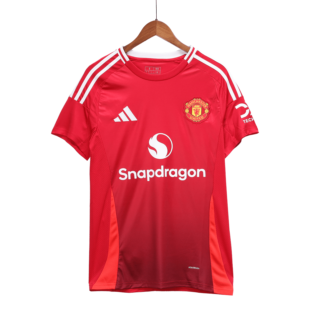 GARNACHO #17 Manchester United Home Jersey 2024/25 - Man United Font