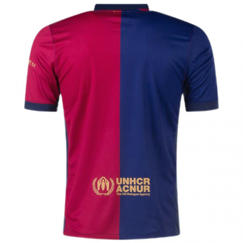 [Super Replica] Barcelona Home Spotify Logo Without Text Jersey 2024/25