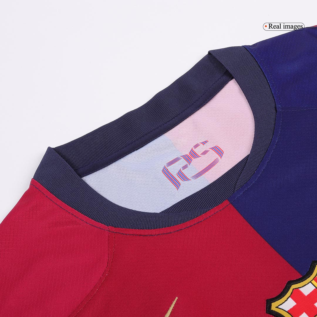 F.DE JONG #21 Barcelona Home Spotify Logo Without Text Jersey 2024/25