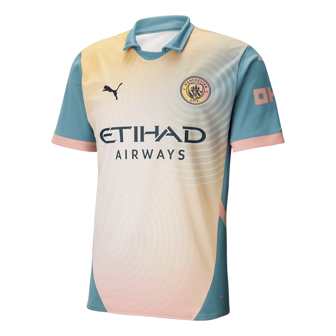 DE BRUYNE #17 Manchester City Fourth Jersey 2024/25 - UCL Font