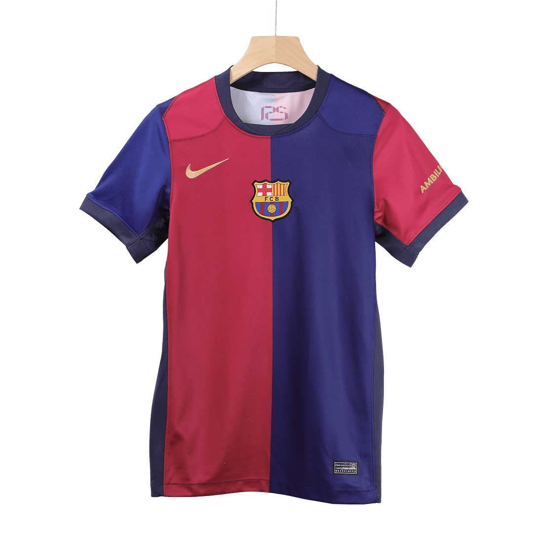 F.DE JONG #21 Barcelona Home Spotify Logo Without Text Jersey 2024/25