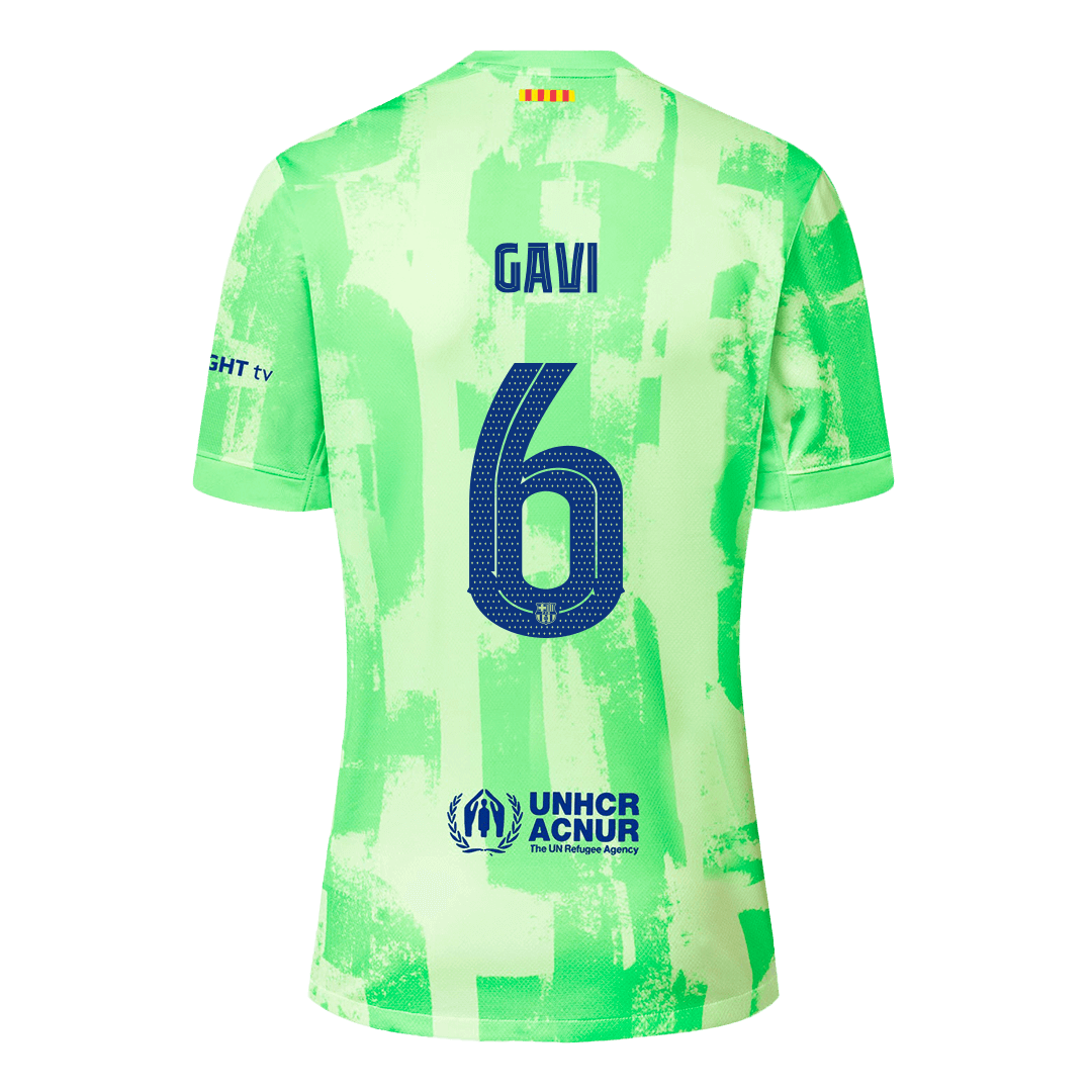 GAVI #6 Barcelona Third Jersey 2024/25 - UCL Font