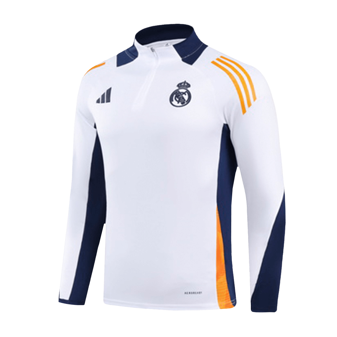 Kids Real Madrid Zipper Sweat Kit(Top+Pants) 2024/25