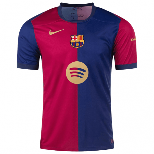 F.DE JONG #21 Barcelona Home Spotify Logo Without Text Jersey 2024/25