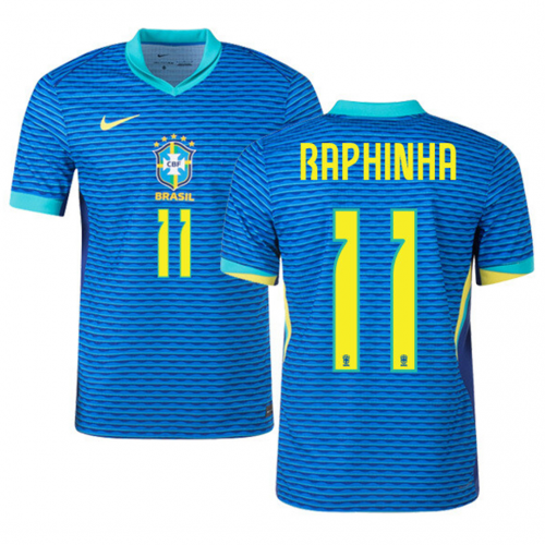 RAPHINHA #11 Brazil Away Jersey Copa America 2024