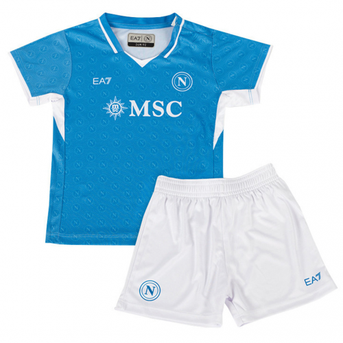 Kids Napoli Home Kit(Jersey+Shorts) 2024/25