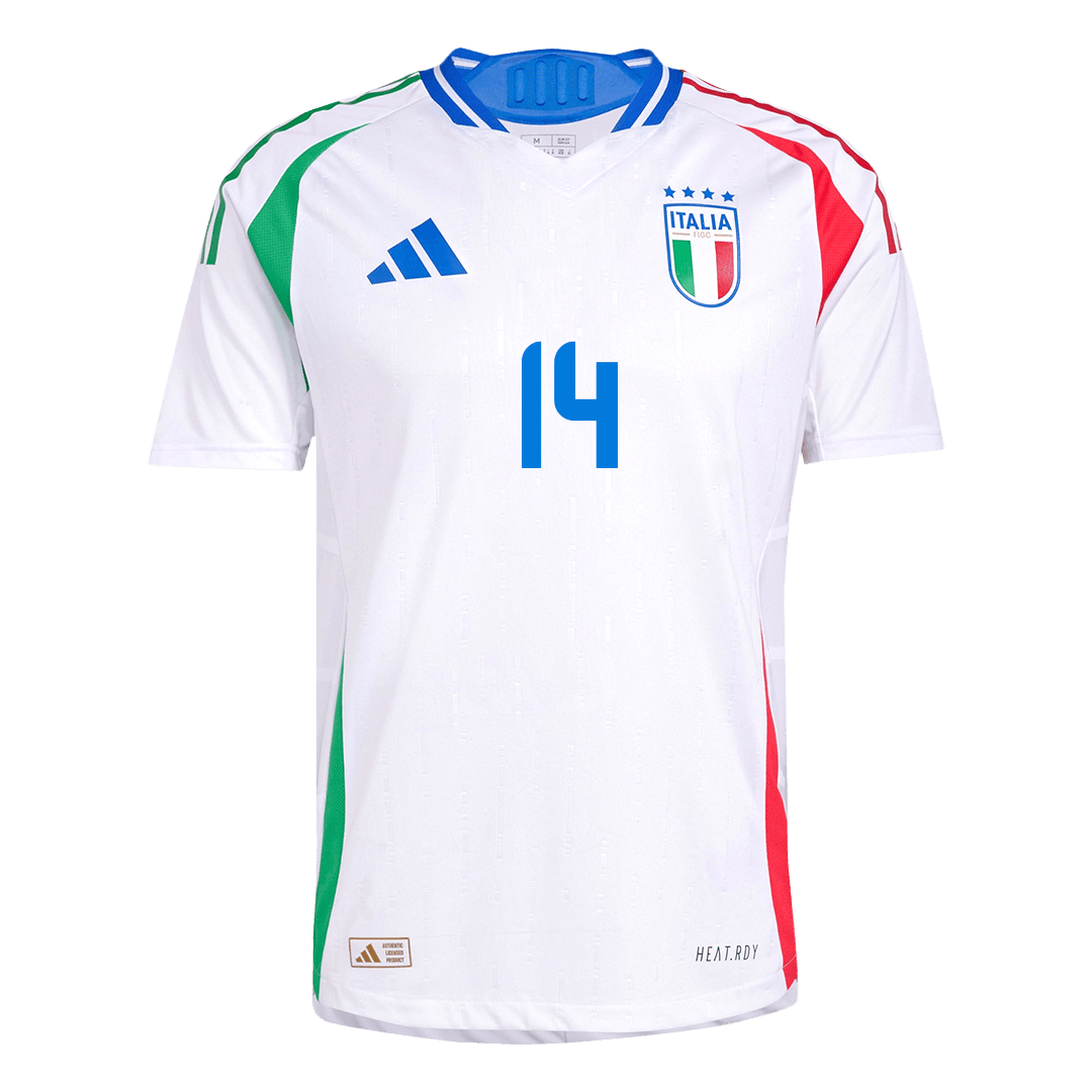 CHIESA #14 Italy Away Jersey Player Version Euro 2024