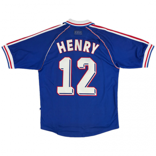 HENRY #12 Retro France Home Jersey World Cup 1998