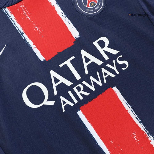 KVARATSKHELIA #7 Kids PSG Home Jersey Kit 2024/25