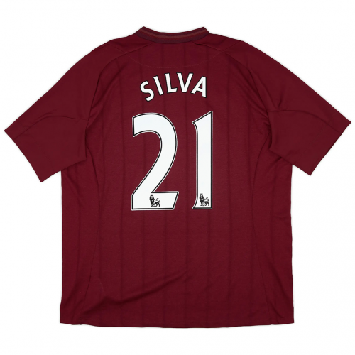 Silva #21 Retro Manchester City Away Jersey 2012/13