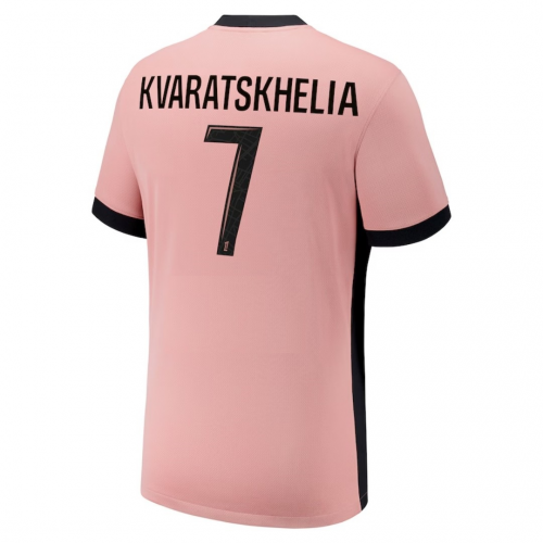 KVARATSKHELIA #7 PSG Third Jersey 2024/25