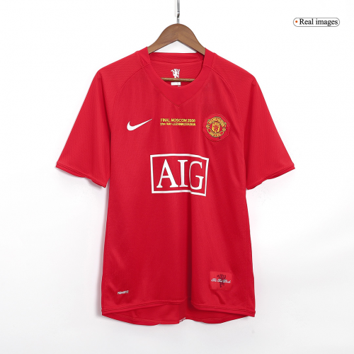 RONALDO #7 Retro Manchester United UCL Final Home Jersey 2007/08