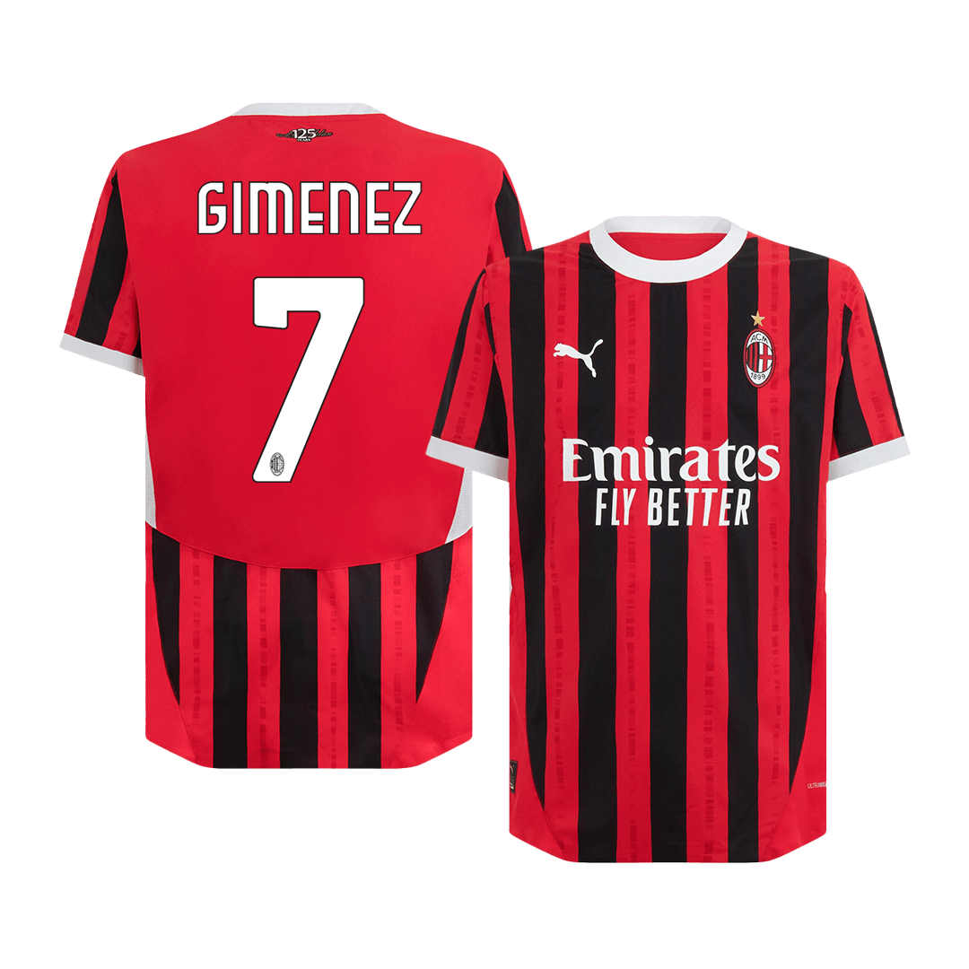 GIMENEZ #7 AC Milan Home Jersey Player Version 2024/25